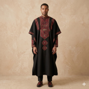 Boubou Majestueux Mansa en Bazin Riche